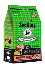 Zooring Mini Dog Exigent Телятина и рис с тыквой 10 кг
