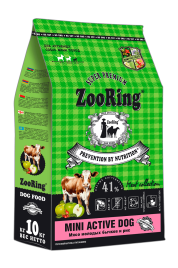 Zooring Mini Active Dog Мясо молодых бычков и рис 10 кг